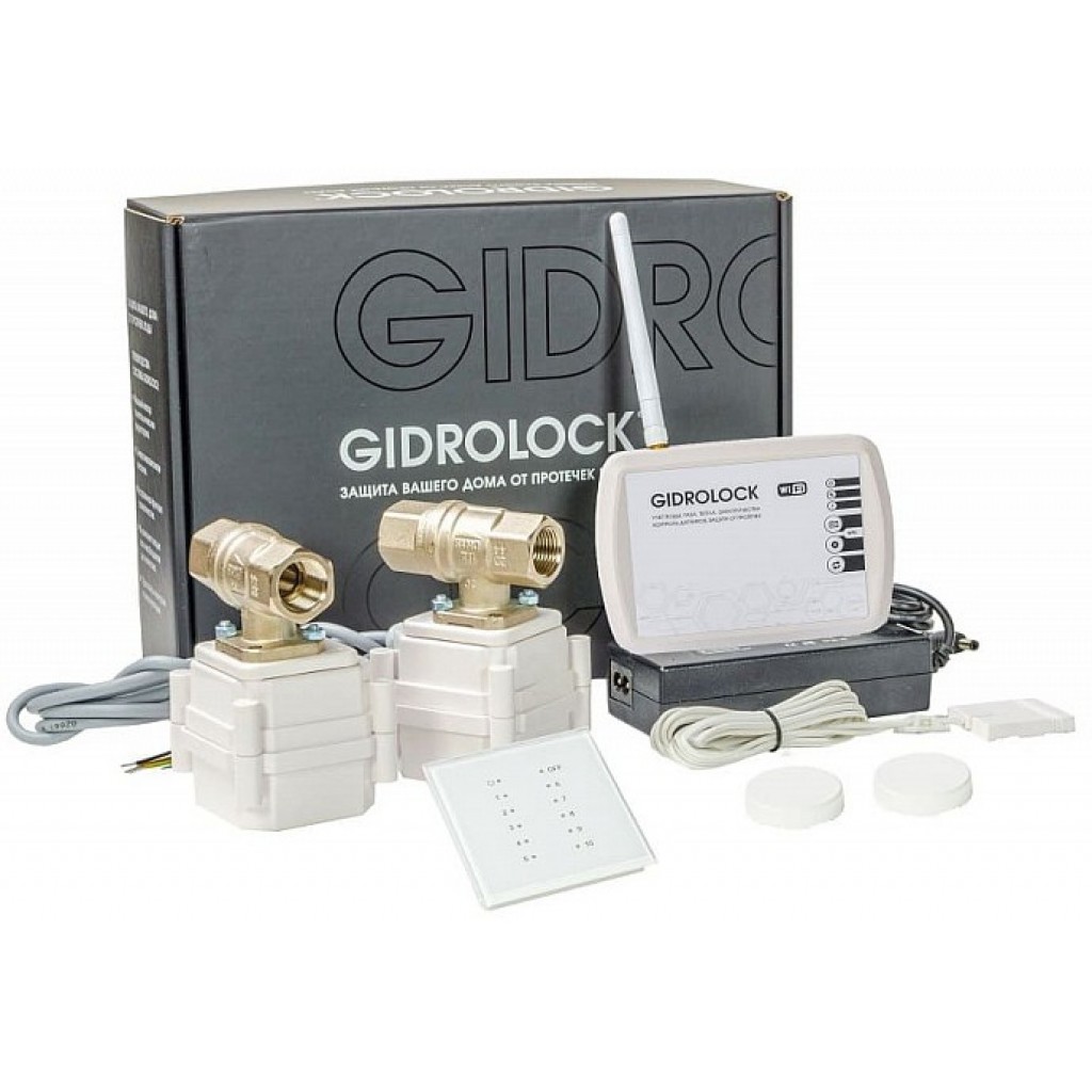 Система защиты от протечек Gidrolock RADIO + Wi-Fi 1/2 купить в Минске