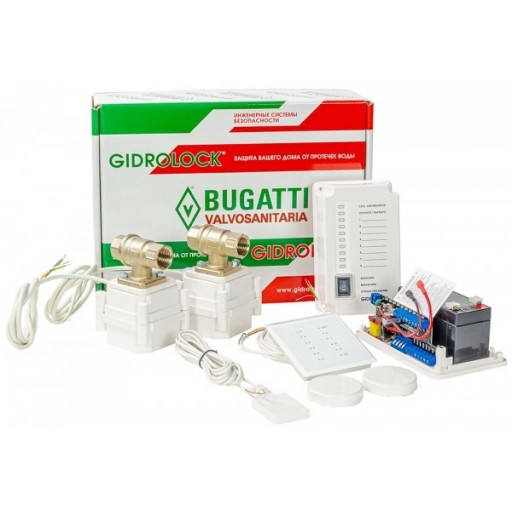 Система защиты от протечек Gidrolock Premium Radio Bugatti 3/4