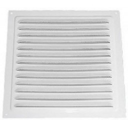 Вентиляционная решетка квадратная металлическая Viento РМ1212 (Белая)