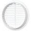 Дверная решетка круглая пластиковая Era 05ДП 1/4 (Белая)
