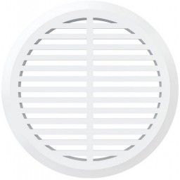 Дверная решетка круглая пластиковая Era 05ДП 1/4 (Белая)