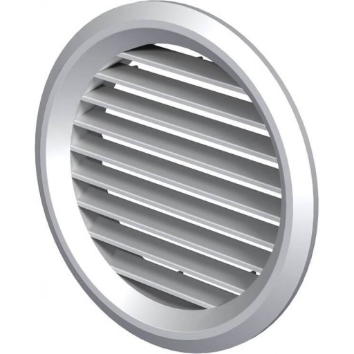 Вентиляционная решетка круглая пластиковая Вентс МВ 100 бВс (Белая)