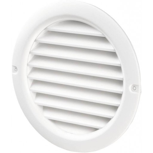 Вентиляционная решетка круглая пластиковая Вентс МВ 100 бВР (Белая)