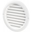 Вентиляционная решетка круглая пластиковая Вентс МВ 100 бВР (Белая)
