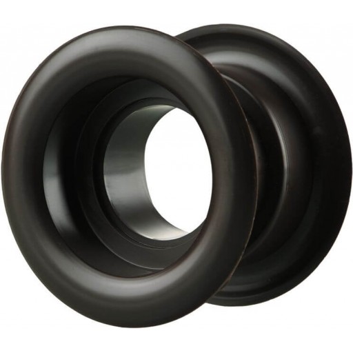 Дверная решетка круглая пластиковая Вентс МВ 52/4 бВ (Коричневая)