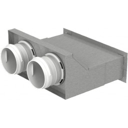 Пленум настенный металлический Vents FlexiVent 0832200x55/75x2 / DN75 Пленум настенный металлический Vents FlexiVent 0832200x55/75x2 / DN75