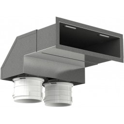 Пленум настенный металлический Vents FlexiVent 0833200x55/75x2 / DN75 Пленум настенный металлический Vents FlexiVent 0833200x55/75x2 / DN75