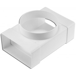 Тройник пластиковый для прямоугольных и круглых воздуховодов 90х220/Ø150 (92TF15P)