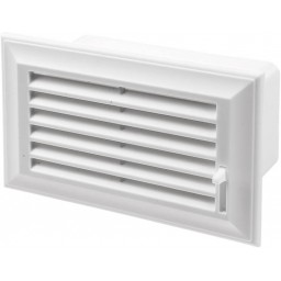 Торцевая решетка пластиковая с регулировкой 55х110 (572)