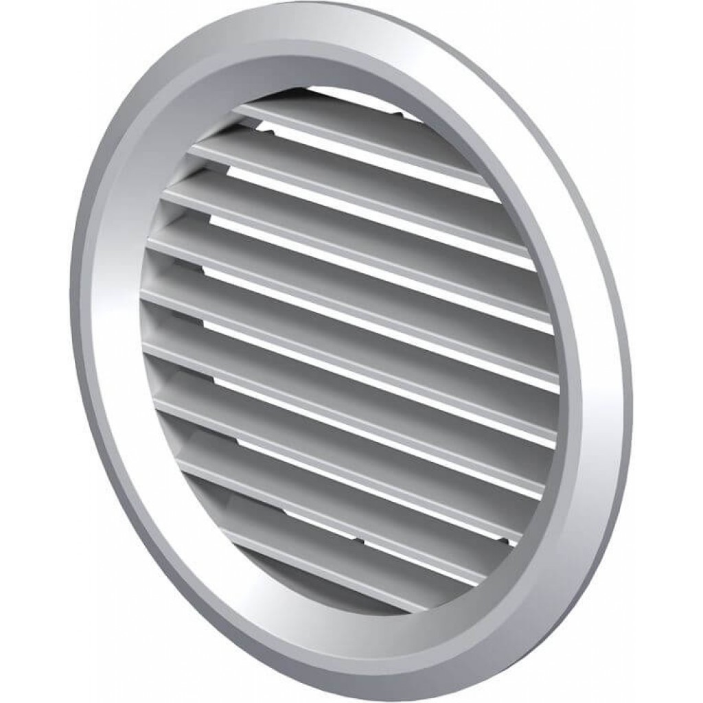 Вентиляционная решетка круглая пластиковая Вентс МВ 150 бВс (Белая .