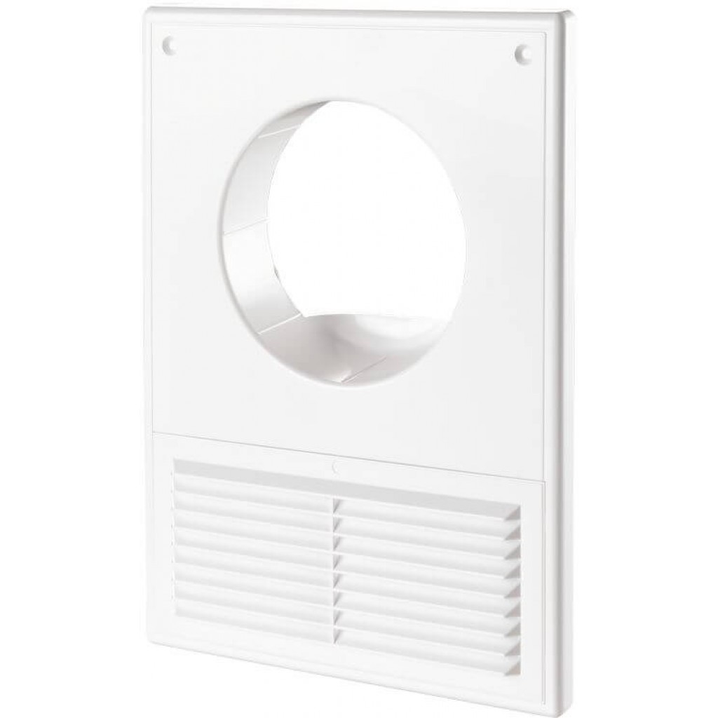 Вентиляционная решетка пластиковая с отверстием под воздуховод Вентс МВ ...