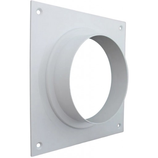Пластина пластиковая c фланцем для круглых воздуховодов Ø100 (15/100)